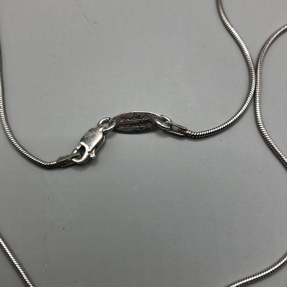 Paolo Romeo Italy Solid Sterling Silver 925 Plain Snake Chain Necklace Vintage - Picture 3 of 6
